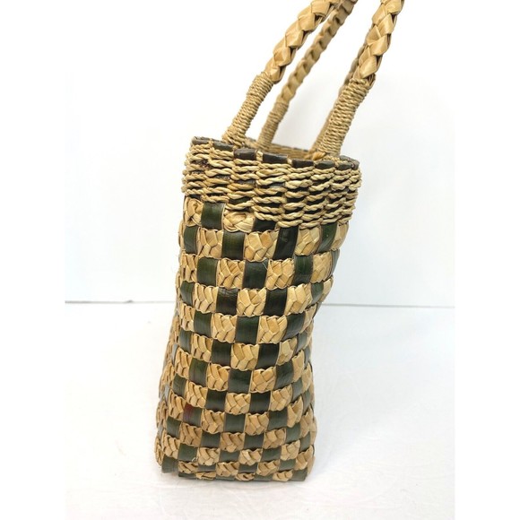 Handcrafted Jute Tote Bag Woven, Medium Size, Women Boho Style - Picture 5 of 13